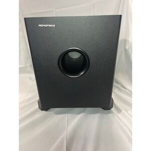 Monoprice Powered Subwoofer Black Home Theater Audio Bass Speaker 60W 120VAC